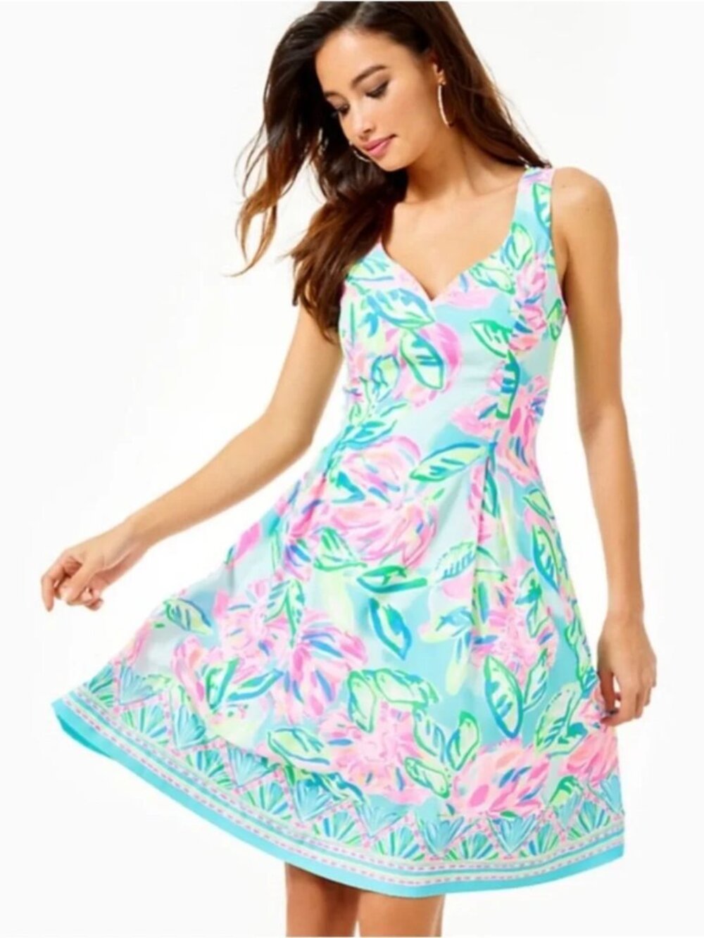 Lilly Pulitzer Linnet Stretch Dress NWT | Size: 0 | Print: Totally Blossom